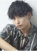 ツーブロックマッシュ/束感メンズショート/新宿