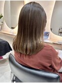 ハイライトカラーイルミナカラー脱白髪染めグレージュアッシュ