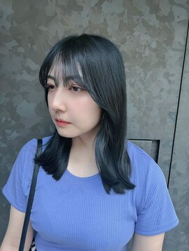 ローネス 銀座(LONESS) 美白効果抜群ブルーブラック<ブルーブラック/銀座/艶カラー>