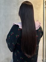 アタッカ(atacca)&nbsp;ロング　ストレート　パープル　インナーカラー　ブリーチ