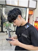スペインカール フェード 緩め スパイラルパーマ 眉毛