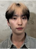 韓国シースルーマッシュウルフエンドカラー