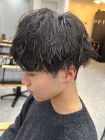 フゥ 宇都宮(FeU)&nbsp;波巻きスパイラルパーマツイストパーマメンズマッシュパーマ