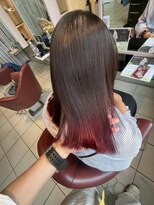 エム インターナショナル 春日部本店(EMU international)&nbsp;ブリーチ、縮毛有りグラデーションカラー