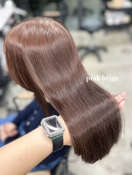 フォンズ(FONS) ピンクベージュ　ピンクカラー　艶髪　バイカルテトリートメント