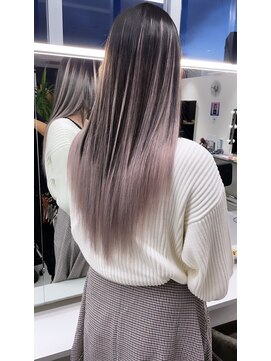 キング(K!ng) 縮毛矯正髪質改善ハイライトレイヤーカット枚方美容室エクステ