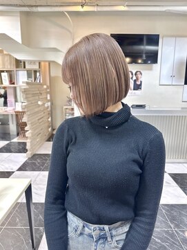 テテ(TETE) ボブ/内巻きボブ/ベージュ/ミルクティーベージュ