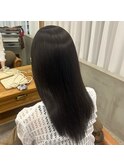縮毛矯正×シンプルストレート