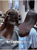 【Rei限定】巻ける髪質改善ストレート（Tr込）24000～
