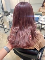 フォト 新宿三丁目(foto)&nbsp;くびれヘア/アプリコットオレンジ/ハイライトカラー/ミディアム