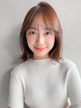 リヤン 表参道(lyann) レイヤーカットワンカール薄めバング小顔カットくびれヘア
