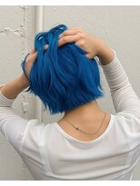 ミエルヘアーエスト 新宿店(mielhair est)&nbsp;ビビットブルー☆ハイトーンカラー　【新宿】