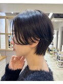 横顔がきれいに見える、ナチュラルハンサムショート