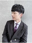 men's/メンズ/ダウンパーマ/黒染め/韓国/ブルーブラック/池袋