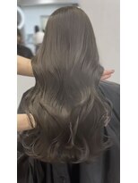 ムク 新宿(muc)&nbsp;ブリーチなしオリーブベージュ　髪質改善トリートメント