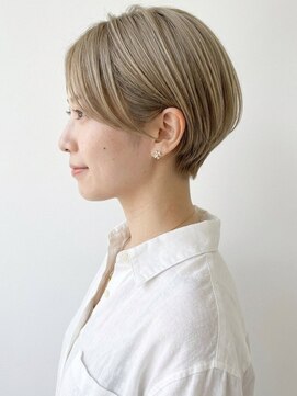 アンド 夙川(AND) ナチュラルショート/大人ショートボブ/ミルクティーブロンド