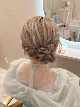 クラン 北新地店(Clan) サイドシニヨン/北新地ヘアセット