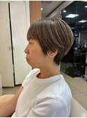 ダークパープル/ナチュラルショート/夏のヘアアレンジ/茅ヶ崎