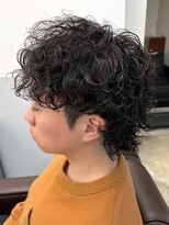 ノイセルヘアー(Noisyle Men's hair) リバースセンターパート/ニュアンスパーマ/ダウンバング/MEN'S