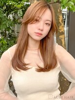 オーブヘアー マーゼル 上田店(AUBE HAIR mazzel) 20代・30代_韓国_セミロング