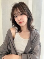 ノア 三宮店(NOA)&nbsp;【NOA】韓国風顔まわりレイヤーくびれミディ