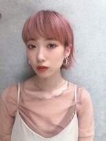 ソジ(soji)&nbsp;重さと軽さを感じるピンクボブ