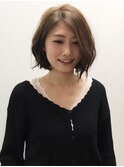 ナチュラルでかわいい前下がりボブ