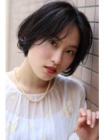 オンスター(ONSTAR)&nbsp;黒髪ショート　艶髪　ワンカール　センターパートショート