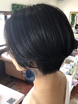 ヘアーメイク グロー(hair make grow)の写真/ショートヘアは顔周りのカットで決まる！髪質やクセを考慮した技術とバランス理論で創る小顔見えカット♪