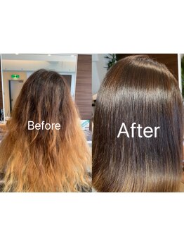 【西28丁目スグ】《髪質改善ストレート》ダメージを最小限に 抑えた自然なうるツヤ仕上がりの縮毛矯正★