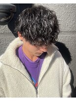 フリーク バーバーショップ 都島店(FREAK BARBER SHOP) モテ髪ツイストスパイラルパーマツーブロックマッシュ