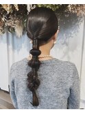 タイトなヘアアレンジ/お呼ばれヘア