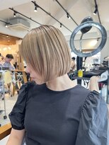 小森谷,切りっぱなしボブ,美髪,ピンクブラウンベージュg87