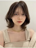 透け感たっぷりボブ大人デザインカラー【Zina北千住ミルディス】