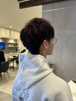 プラス ファースト ヘア(Plus 1st)&nbsp;チェリーピンク×メンズハイライト