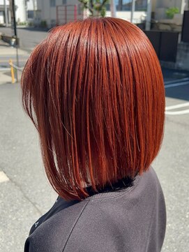 ヘアーアンドエステ ハラダ 滝ノ水店(Hair&Esthe Harada) レッド/ピンクカラー