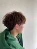 ★メンズカット+波巻きパーマ+TR　￥15400→11000