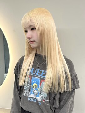 ソル ジングウマエ(SOL JINGUMAE) ミルクティーベージュローライトインナーカラーハイライト