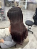 ☆6トーン☆ブリーチ無しカラーでボルドー