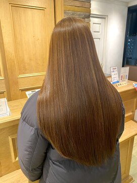 アロマ ヘアー ルーム 新宿3号店(AROMA hair room) 魅力倍増イメチェン☆チェリーブラウンの髪質改善ストレート☆