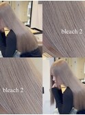 13637髪質改善金髪ホワイトブロンドシルバーアッシュストレート