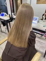 アジールヘア 所沢プロペ通り店(agir hair)&nbsp;ヘーゼルベージュブロンドブリーチ&ダブルカラー