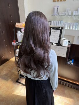 ヘアメイクヒール 【艶が決め手☆ラベンダーグレージュ】八戸カラー・20代・30代