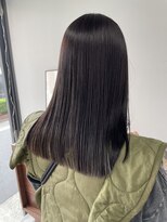 ヘアー アイス 御器所本店(HAIR ICI) 冬カラー◎髪質改善縮毛矯正オリーブベージュパツっとミディ