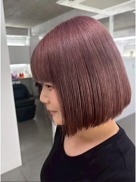 イロウ 山口どうもん店(IROW) ダブルカラー/ボブ/ベージュ/ブリーチなし