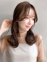 リヤン 表参道(lyann) ナチュラルカール大人可愛い艶感愛され似合わせカット前髪