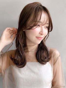 リヤン 表参道(lyann) ナチュラルカール大人可愛い艶感愛され似合わせカット前髪