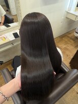 エクファ ヘア シェリル 草津 南草津店(ex-fa hair cherir)&nbsp;ミルクティーブロンド/ダークブルー/デジタルパーマ/南草津
