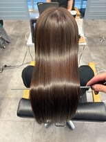 キング 京橋店(K!ng)&nbsp;縮毛矯正髪質改善レイヤーカットハッシュカットダブルカラー