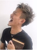"wealstar  hair design"グレイアッシュ×ワイルドツーブロック
